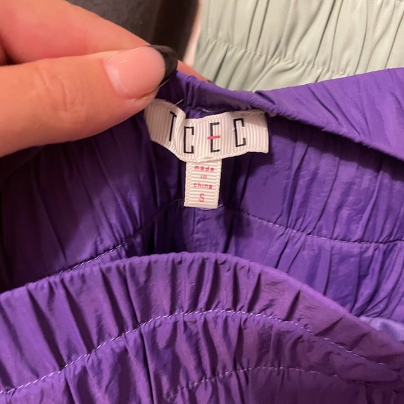 High Rise Purple Shorts - Picture 3 of 3